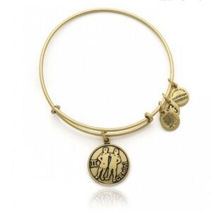Gold Gemini charm Alex & Ani bracelet